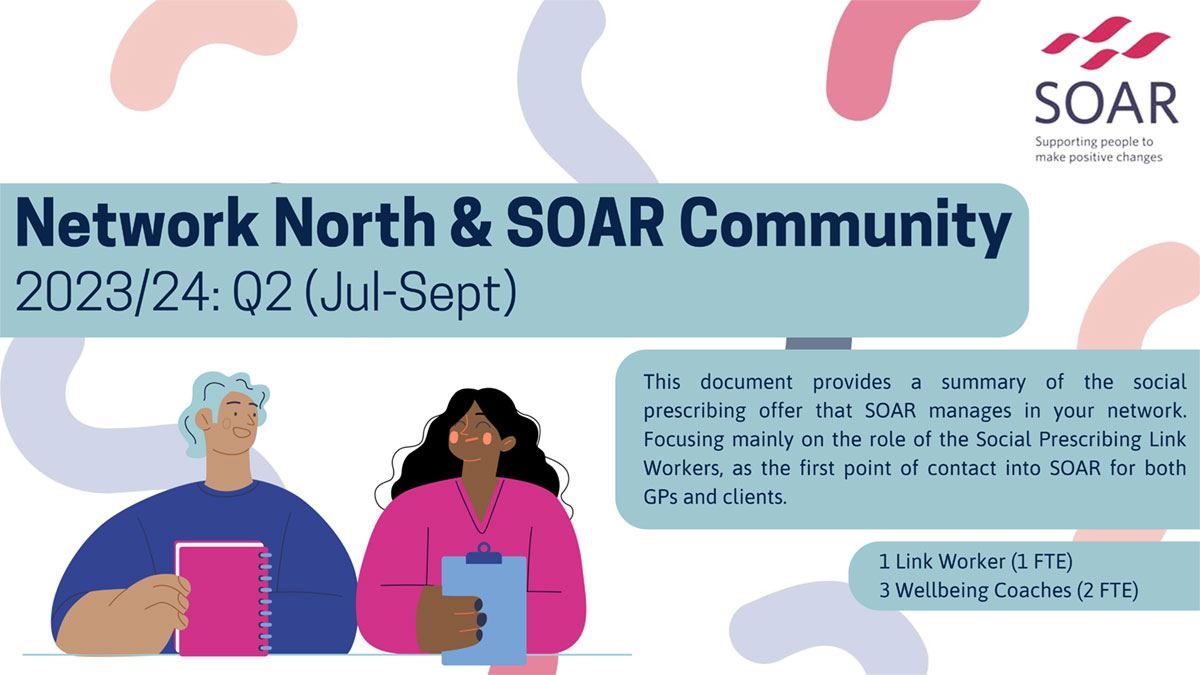  24th Nov Network North & SOAR Community 2023/24: Q2 report (Jul-Sept) & the Social Prescribing Standards Operating Procedure